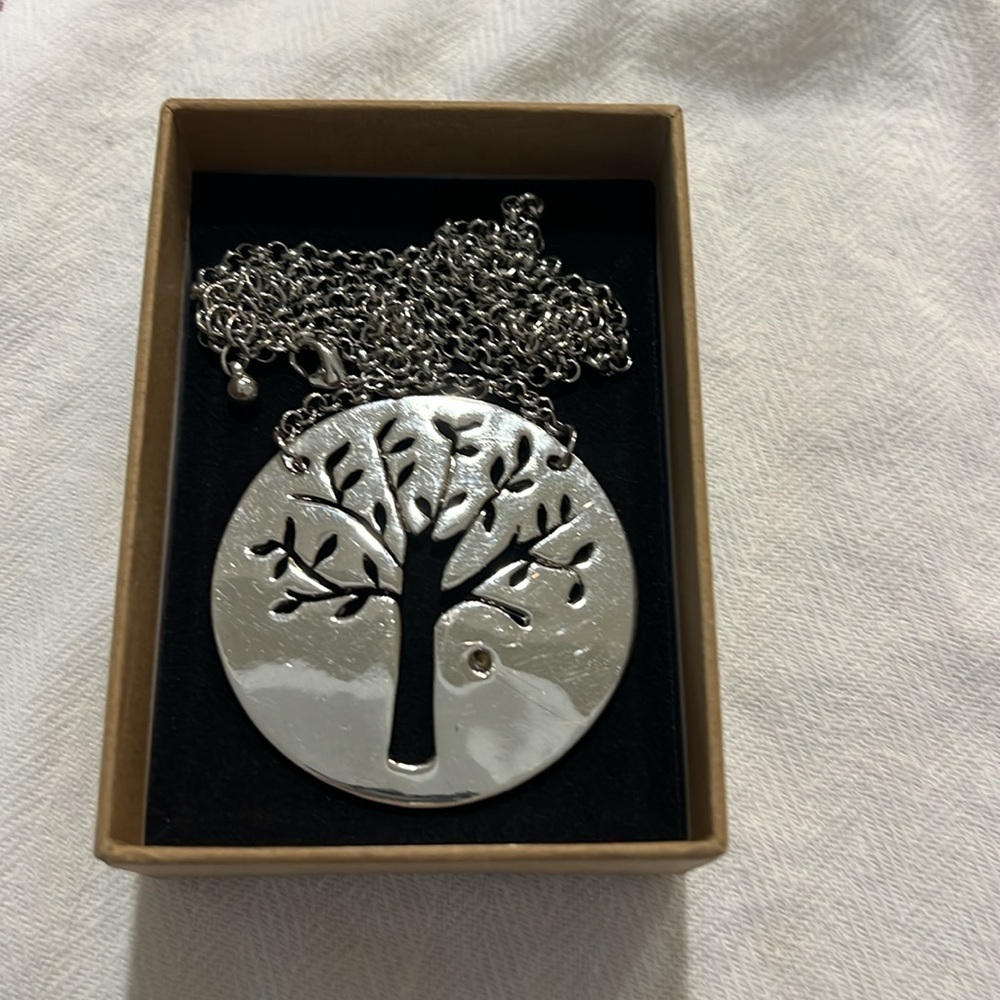 Silver Tree of Life Pendant Necklace - Picture 6 of 6